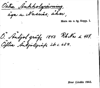 Bild på arkivkortet för arkivposten Östra Änkholgrävning