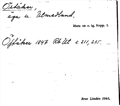 Bild på arkivkortet för arkivposten Öståker