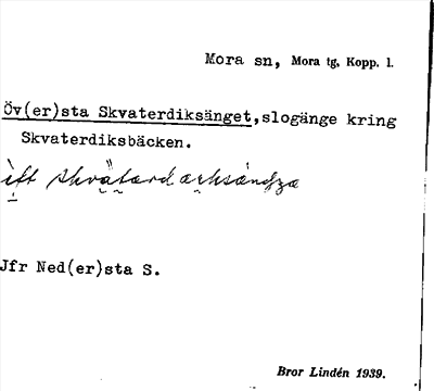 Bild på arkivkortet för arkivposten Öv(er)sta Skvaterdiksänget