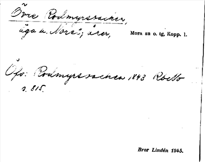Bild på arkivkortet för arkivposten Övre Rodmyrsbacken