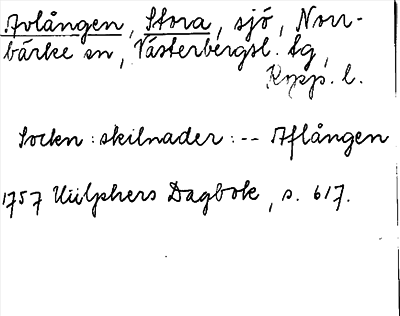 Bild på arkivkortet för arkivposten Avlången, Stora
