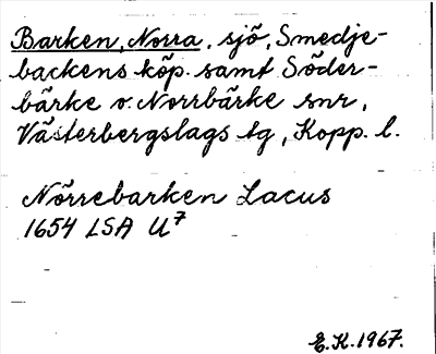 Bild på arkivkortet för arkivposten Barken, Norra