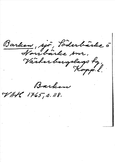 Bild på arkivkortet för arkivposten Barken