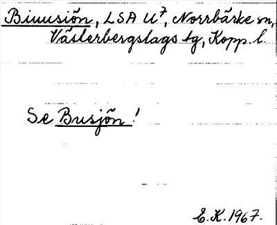 Bild på arkivkortet för arkivposten Biuusiön