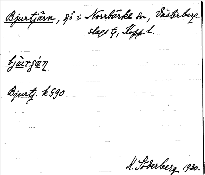 Bild på arkivkortet för arkivposten Bjurtjärn