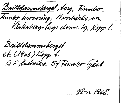 Bild på arkivkortet för arkivposten Brilldammsberget