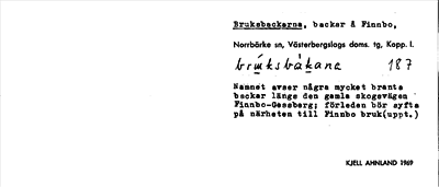 Bild på arkivkortet för arkivposten Bruksbackarna