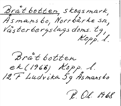 Bild på arkivkortet för arkivposten Bråtbotten