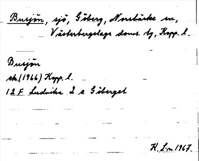Bild på arkivkortet för arkivposten Busjön
