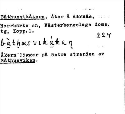 Bild på arkivkortet för arkivposten Båthusvikåkern