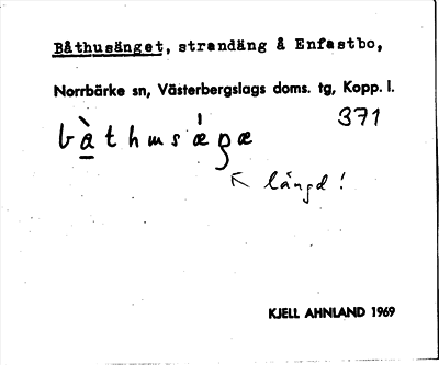 Bild på arkivkortet för arkivposten Båthusänget