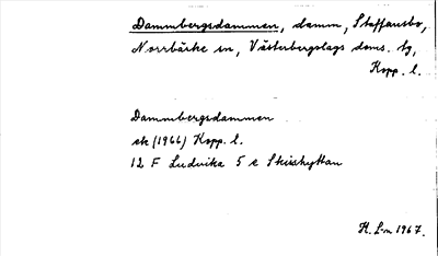 Bild på arkivkortet för arkivposten Dammbergsdammen