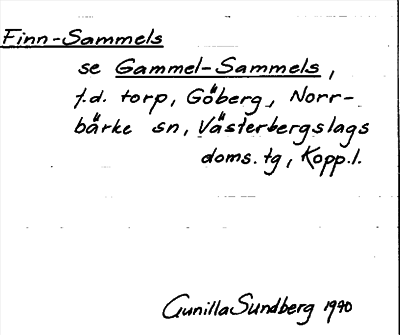 Bild på arkivkortet för arkivposten Finn-Sammels, se Gammel-Sammels