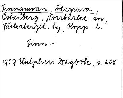 Bild på arkivkortet för arkivposten Finngruvan, ödegruva