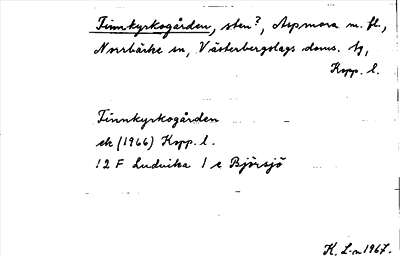 Bild på arkivkortet för arkivposten Finnkyrkogården