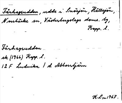 Bild på arkivkortet för arkivposten Fårhagsudden