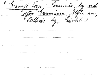 Bild på arkivkortet för arkivposten *Gransjö Torp