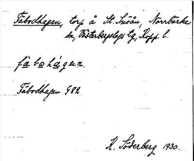 Bild på arkivkortet för arkivposten Fäbodhagen