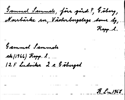 Bild på arkivkortet för arkivposten Gammel Sammels
