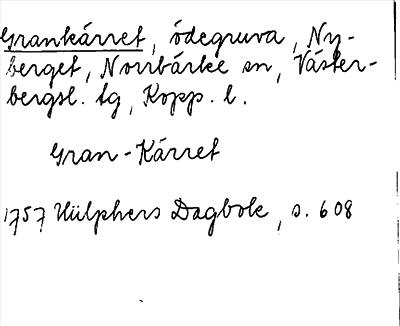 Bild på arkivkortet för arkivposten Grankärret