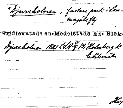 Bild på arkivkortet för arkivposten *Djursholmen