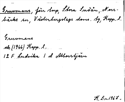 Bild på arkivkortet för arkivposten Gruvmans