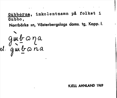 Bild på arkivkortet för arkivposten Gubborna