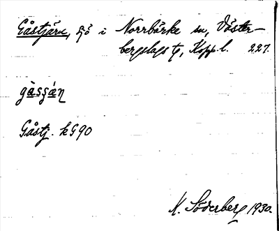 Bild på arkivkortet för arkivposten Gåstjärn