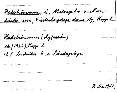 Bild på arkivkortet för arkivposten Hedströmmen
