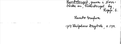 Bild på arkivkortet för arkivposten Humboberget