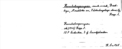 Bild på arkivkortet för arkivposten Humbobergsmyran
