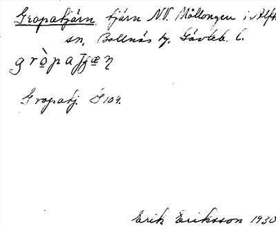 Bild på arkivkortet för arkivposten Gropatjärn