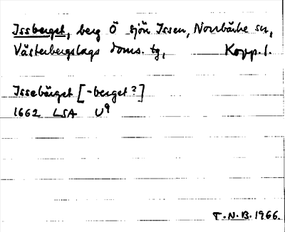 Bild på arkivkortet för arkivposten Issberget