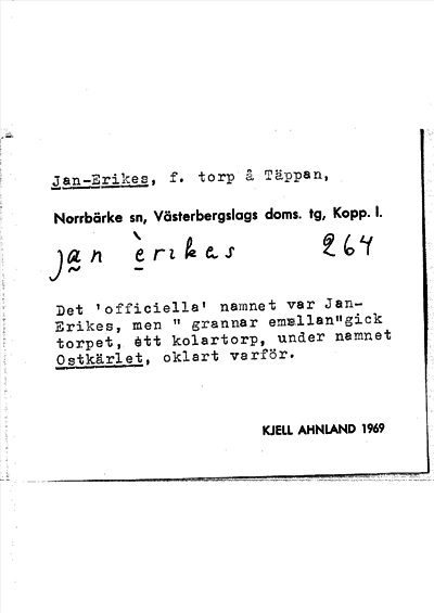 Bild på arkivkortet för arkivposten Jan-Erikes