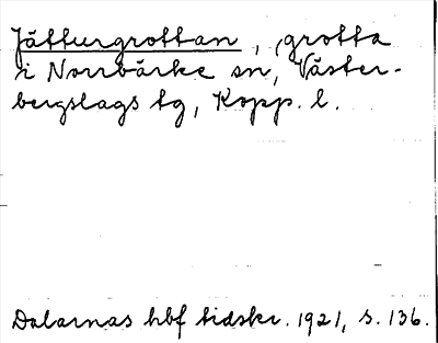 Bild på arkivkortet för arkivposten Jätturgrottan