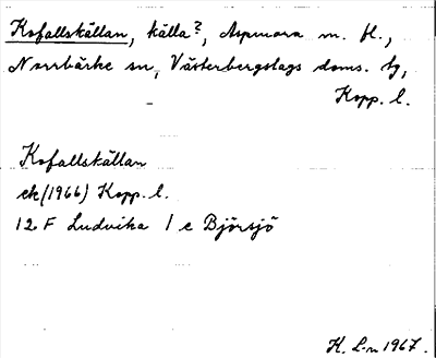 Bild på arkivkortet för arkivposten Kofallskällan