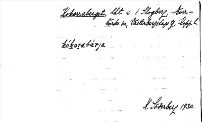 Bild på arkivkortet för arkivposten Kokorraberget