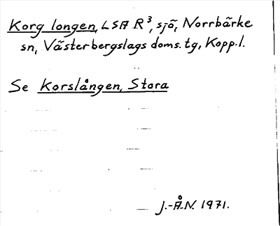 Bild på arkivkortet för arkivposten Korg longen