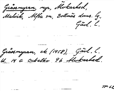 Bild på arkivkortet för arkivposten Gråssmyran