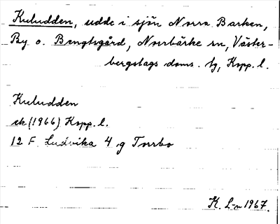 Bild på arkivkortet för arkivposten Kuludden