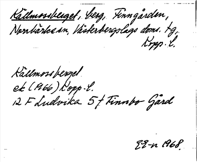 Bild på arkivkortet för arkivposten Källmossberget