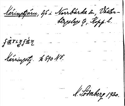 Bild på arkivkortet för arkivposten Käringtjärn