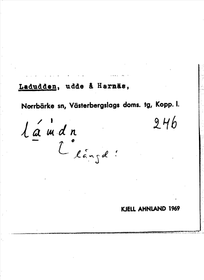 Bild på arkivkortet för arkivposten Ladudden