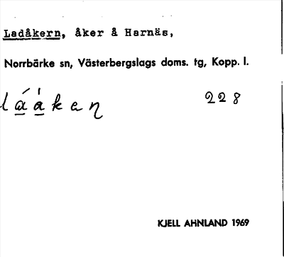 Bild på arkivkortet för arkivposten Ladåkern