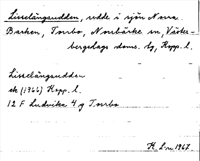 Bild på arkivkortet för arkivposten Lisselängsudden