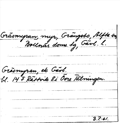 Bild på arkivkortet för arkivposten Gräsmyran