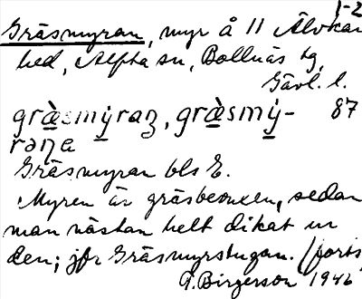 Bild på arkivkortet för arkivposten Gräsmyran