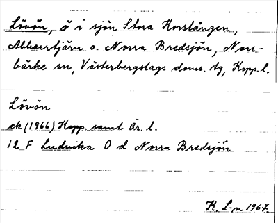 Bild på arkivkortet för arkivposten Lövön