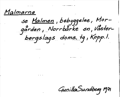 Bild på arkivkortet för arkivposten Malmarna, se Malmen