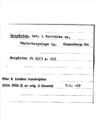 Bild på arkivkortet för arkivposten Morgården